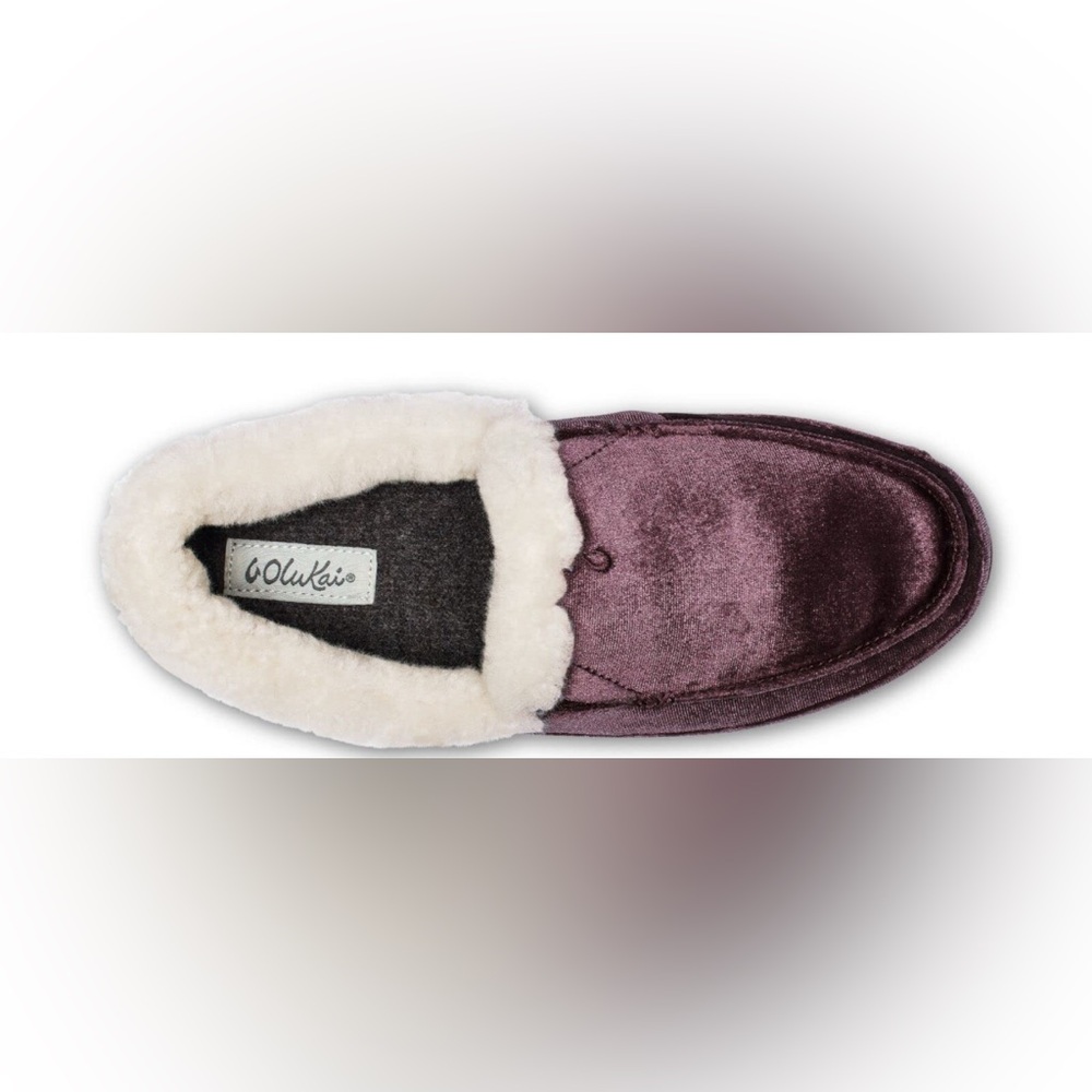 NIB [OluKai] Ku'una Lanui Indoor/Outdoor Velvet Slipper Red Ginger Women’s Sz 5 - Picture 5 of 14